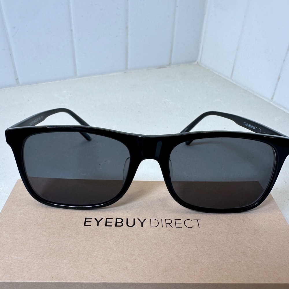 Eyebuydirect Black Silvio Eyeglasses Frames‎ 56-18-145 Men Full Rim Square